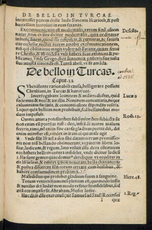 De bello in Turcas. Caput. 22