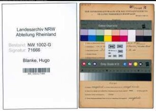 Entnazifizierung Hugo Blanke, geb. 24.03.1888 (Waeschereibetrieb)