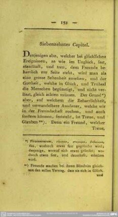 Siebenzehntes Capitel