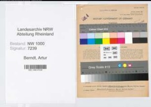 Entnazifizierung Artur Berndt, geb. 11.07.1904 (Zollinspektor)