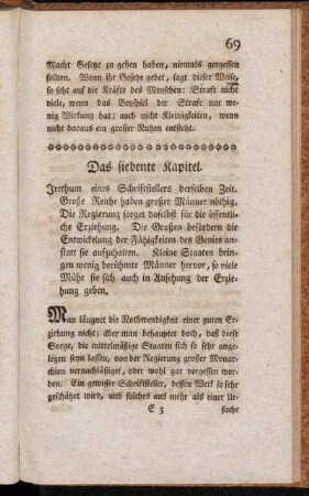 Das siebente Kapitel.