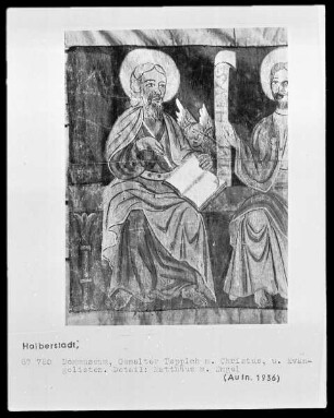 Der Evangelist Matthäus mit Symbol