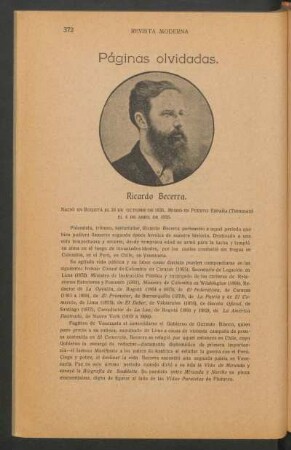 Páginas olvidadas. : [Biografía de] Ricardo Becerra.