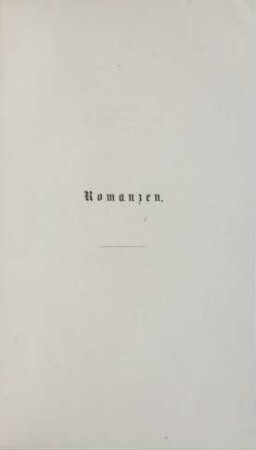 Romanzen [1839 - 1842]