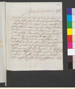 Brief von Reichardt, Johann Friedrich an Goethe, Johann Wolfgang von