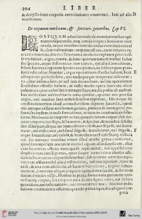 Cap. VI.: De corporum morborum, & sanitatis generibus