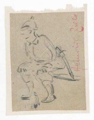 Sitzender Wachtmeister