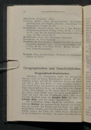 Geographisches und Geschichtliches.