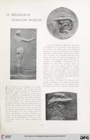 Le médailleur François Roques