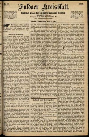 Ausgabe vom Donnerstag, den 05. Juli 1883.