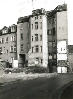 Radeberg, Dr.-Wilhelm-Külz-Straße 5. Wohnhaus (um 1915). Hofseite