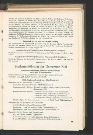 Studentenführung der Universität Kiel