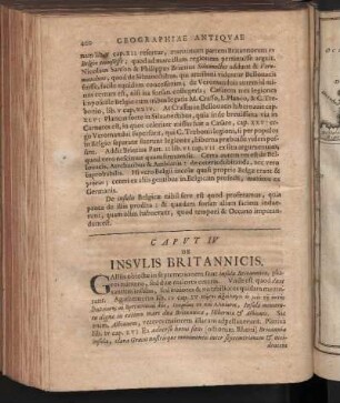 Caput IV. De Insulis Britannicis