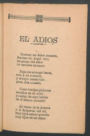 El adiós