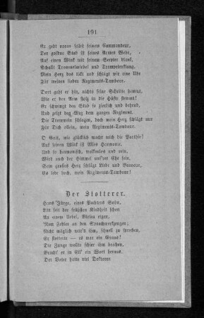 Der Stotterer.
