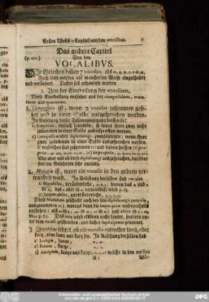 Das andere Capitel Von den Vocalibus.