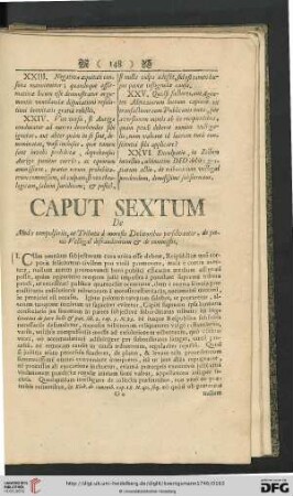 Caput sextum
