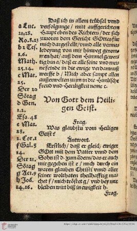 Von Gott dem heiligen Geist