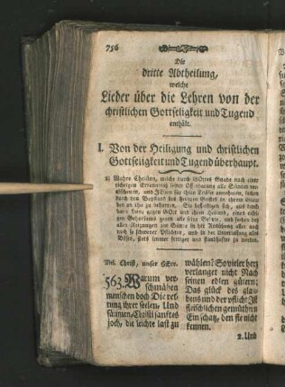 I. Von der Heiligung und christlichen Gottseligkeit und Tugend überhaupt.