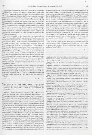 349-350 [Rezension] New Gospel parallels
