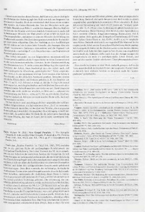 349-350 [Rezension] New Gospel parallels