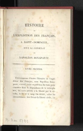 Livre Premier