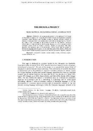The DRuKoLA project