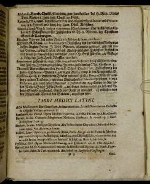 Libri Medici Latini.