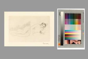 Liegender weiblicher Akt I (Femme nue couchée, tournée à droite)