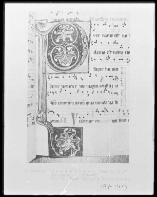 Graduale — Initiale P (uer natus), Folio 13recto