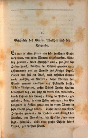 Volks-Sagen, Märchen und Legenden, 1