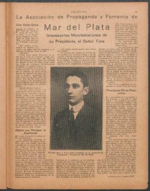 La Asociación de Propaganda y Fomento de Mar del Plata
