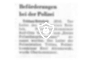 Beförderungen bei der Polizei