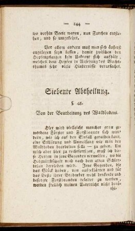 Siebente Abtheilung.