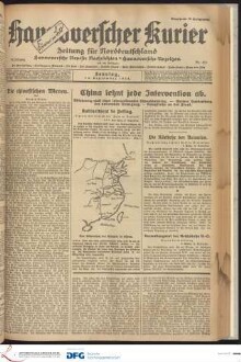 Hannoverscher Kurier : Hannoversches Tageblatt ; Morgenzeitung für Niedersachsen