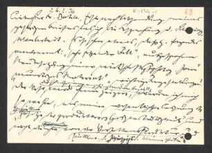 [Postkarte von Otto Selz an Julius Bahle vom 26. Februar 1936]