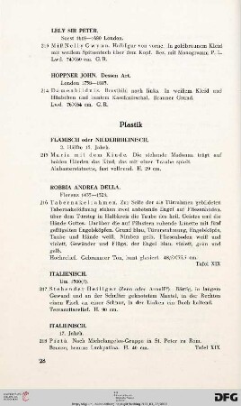 Plastik (Nr. 215-221)