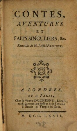 Contes, aventures et faits singuliers etc., 2