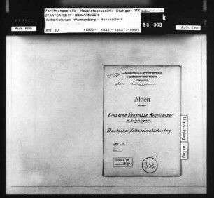 Einladung zum 1. Deutschen Volksheimstättentag