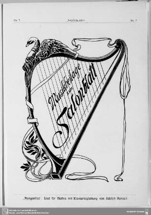 Musikbeilage zum Salonblatt