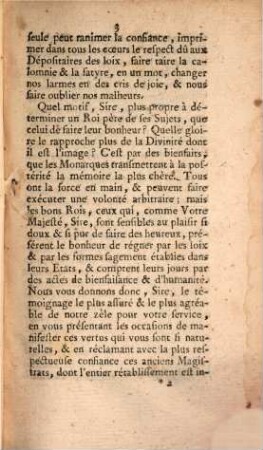 Remontrances du parlement de Bretagne, sur la nécessité de rappeller tous les anciens Magistrats