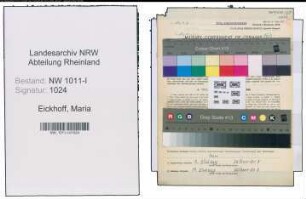 Entnazifizierung Maria Eickhoff , geb. 26.05.1902 (Verwaltungsangestellte)