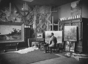 Künstleratelier August Fink (1846-1916), Landschaftsmaler