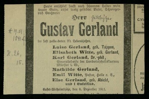 Gerland, Gustav