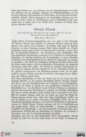 Edvard Munch: anlässlich der Ausstellung seiner Werke in der Mannheimer Kunsthalle