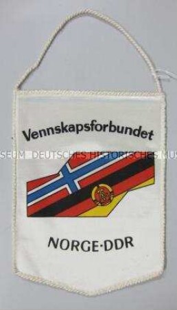 Wimpel der Freundschaftsgesellschaft Norwegen-DDR