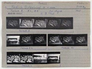 Modell: Nördlich Ostbahnhof. Berlin, Friedrichshain, Koppenstraße/Fruchtstraße (seit 1971 Straße der Pariser Kommune)/Madaistraße (Erich-Steinfurth-Straße)/Langestraße