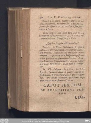 Caput Sextum De Exauditione Precum.