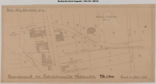 Niederpleis, Bahnhof: Veränderung der Bahnhofseinfahrt aus Richtung Oberpleis; Gleislageänderung. Grunderwerb betreffend Bahnhofsprojekt Niederpleis.