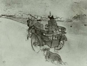 Kutsche, Die Englische Kutsche oder Die Landpartie, Litho. von Toulouse-Lautrec
